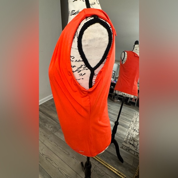 Calvin Klein Orange Sleeveless Women's Top - Picture 4 of 7